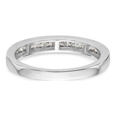 14K White Gold 1/2 ct tw Diamond Channel-Set Wedding Band – view 5