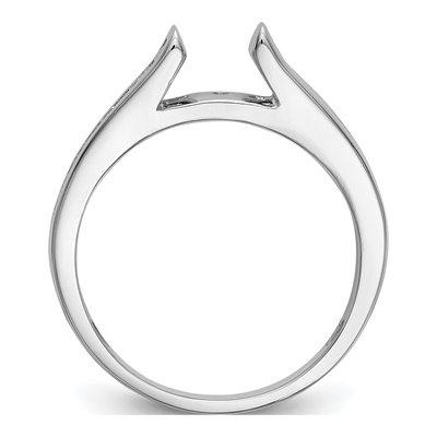 14K White Gold Diamond Engagement Engagement Ring Semi-Mount – view 2
