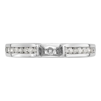 14K White Gold Diamond Engagement Engagement Ring Semi-Mount – view 4
