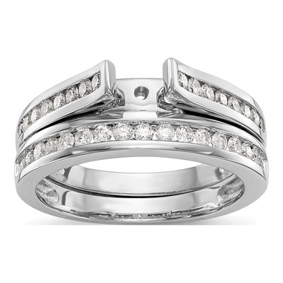 14K White Gold Diamond Engagement Engagement Ring Semi-Mount – view 7