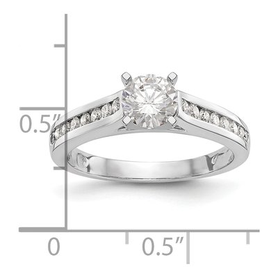 14K White Gold Diamond Engagement Engagement Ring Semi-Mount – view 8