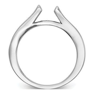 14K White Gold Lab-Grown Diamond Engagement Ring Semi-Mount – view 3