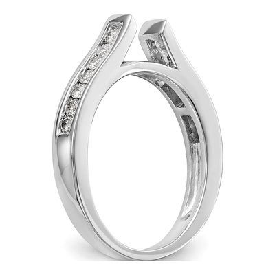 14K White Gold Lab-Grown Diamond Engagement Ring Semi-Mount – view 8