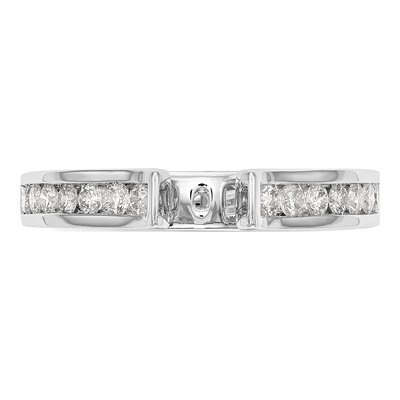 14K White Gold Lab-Grown Diamond Engagement Engagement Ring Semi-Mount – view 5