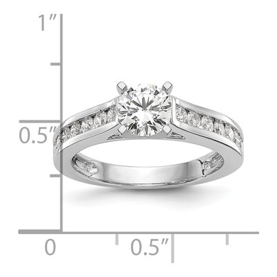 14K White Gold Lab-Grown Diamond Engagement Engagement Ring Semi-Mount – view 6