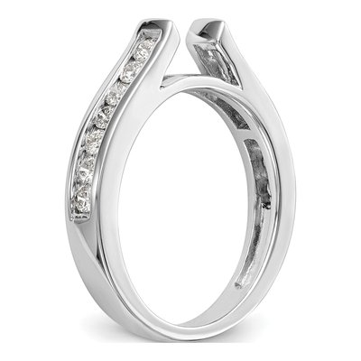 14K White Gold Lab-Grown Diamond Engagement Engagement Ring Semi-Mount – view 8