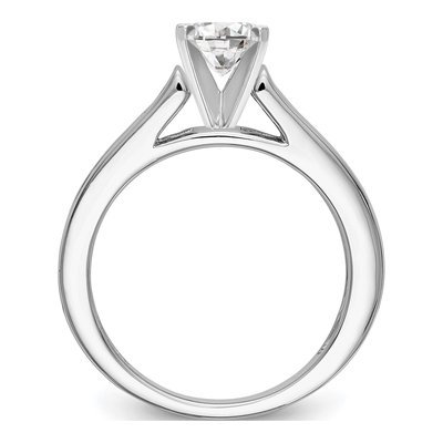 14K White Gold Diamond Engagement Engagement Ring Semi-Mount – view 2