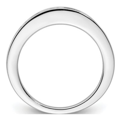 14K White Gold 1/8 ct tw Diamond Channel-Set Wedding Band – view 3