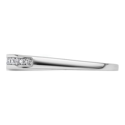 14K White Gold 1/8 ct tw Diamond Channel-Set Wedding Band – view 4