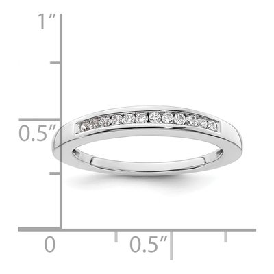 14K White Gold 1/8 ct tw Diamond Channel-Set Wedding Band – view 8
