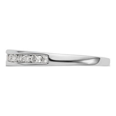 14K White Gold 1/3 ct tw Diamond Wedding Band – view 3