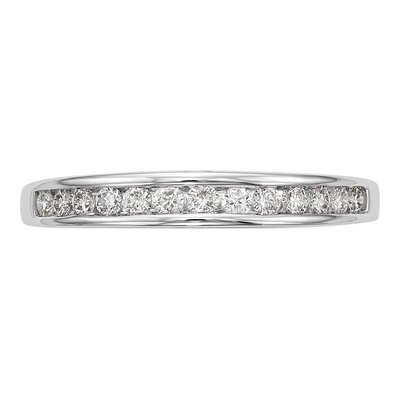 14K White Gold 1/3 ct tw Diamond Wedding Band – view 4