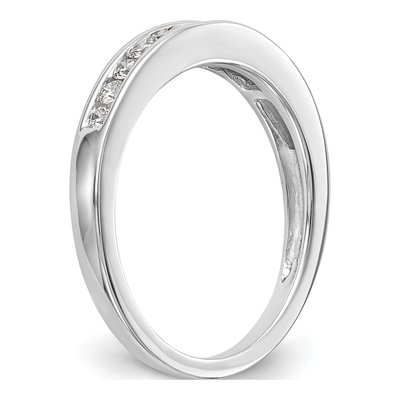 14K White Gold 1/3 ct tw Diamond Wedding Band – view 6