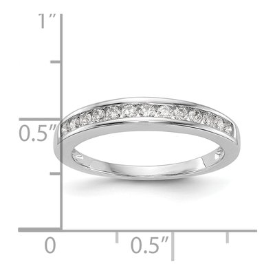 14K White Gold 1/3 ct tw Diamond Wedding Band – view 7