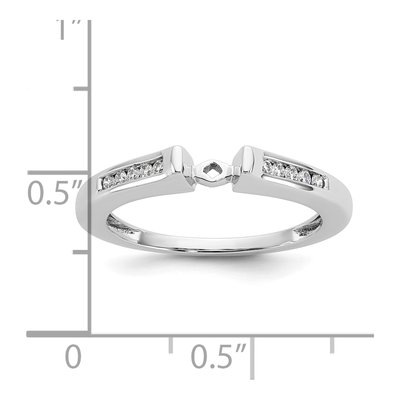 14K White Gold Diamond Engagement Engagement Ring Semi-Mount – view 8
