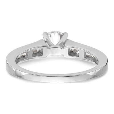 14K White Gold Diamond Engagement Engagement Ring Semi-Mount – view 5