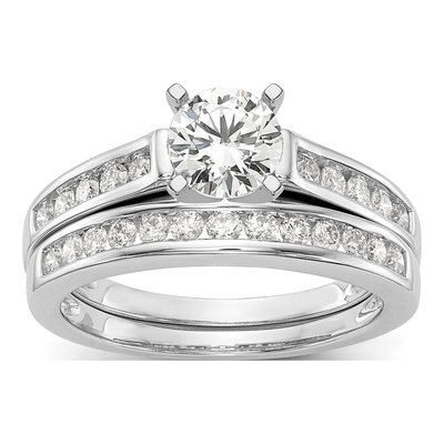 14K White Gold Diamond Engagement Engagement Ring Semi-Mount – view 7