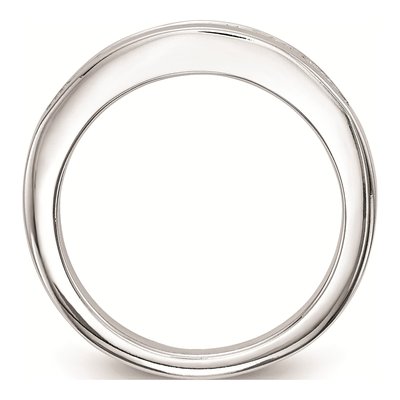 14K White Gold Princess Diamond Wedding Band Mounting – view 3