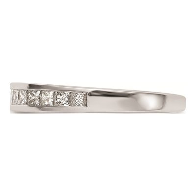 14K White Gold Princess Diamond Wedding Band Mounting – view 4