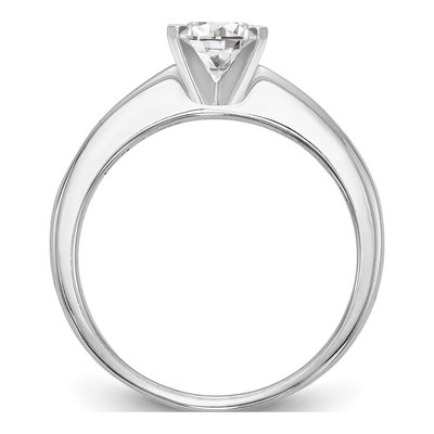 14K White Gold Diamond Princess Engagement Ring Semi-Mount – view 2