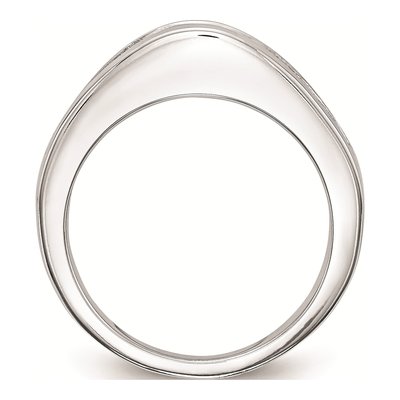 14K White Gold Channel-Set Diamond Wedding Band Mounting – view 3