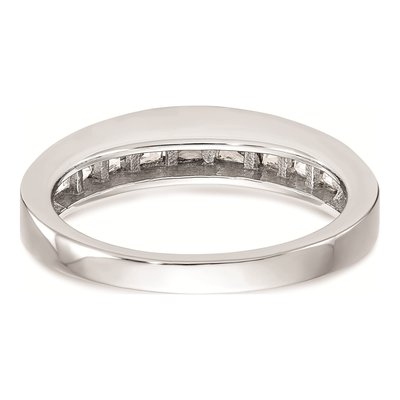 14K White Gold Channel-Set Diamond Wedding Band Mounting – view 6