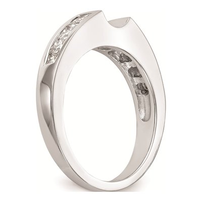 14K White Gold Princess Diamond Engagement Ring Mounting – view 6