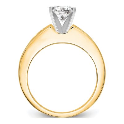 14K Yellow Gold Diamond Engagement Engagement Ring Semi-Mount – view 2