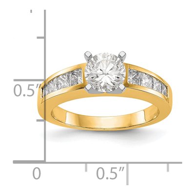 14K Yellow Gold Diamond Engagement Engagement Ring Semi-Mount – view 3