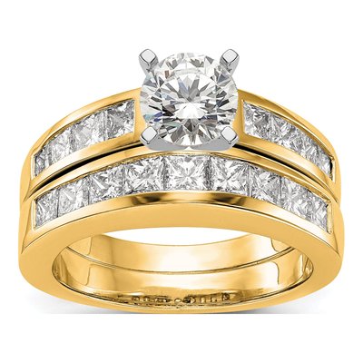 14K Yellow Gold Diamond Engagement Engagement Ring Semi-Mount – view 4