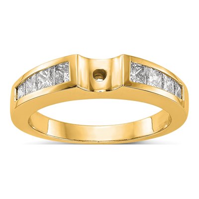 14K Yellow Gold Diamond Engagement Engagement Ring Semi-Mount – view 5