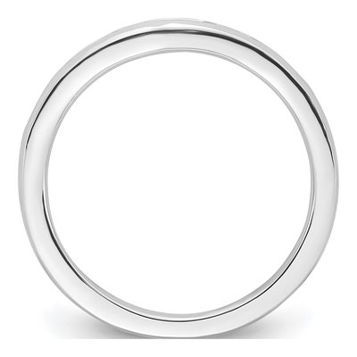 14K White Gold 1/5 ct tw Diamond Wedding Band – view 3