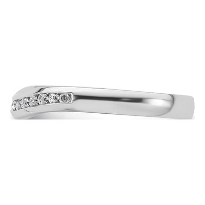 14K White Gold 1/5 ct tw Diamond Wedding Band – view 4