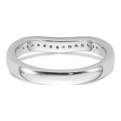 14K White Gold 1/5 ct tw Diamond Wedding Band – view 6