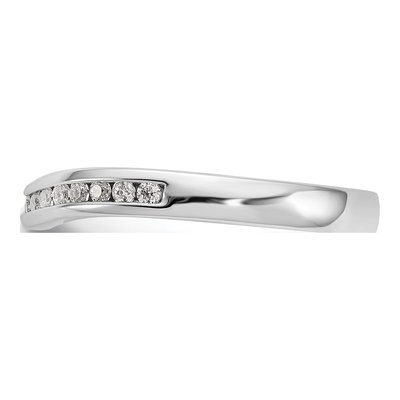 14K White Gold 1/3 ct tw Diamond Channel-Set Wedding Band – view 3