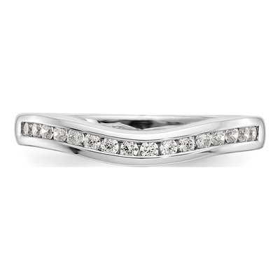 14K White Gold 1/3 ct tw Diamond Channel-Set Wedding Band – view 4