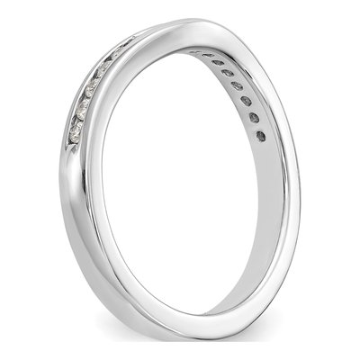 14K White Gold 1/3 ct tw Diamond Channel-Set Wedding Band – view 6