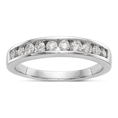 14K White Gold 1/2 ct tw Diamond Wedding Engagement Ring