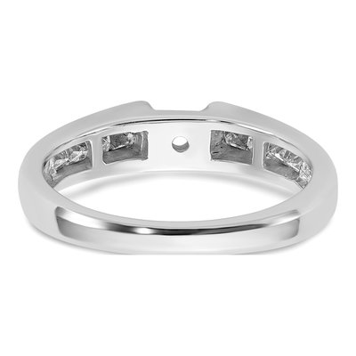 14K White Gold Diamond Princess Engagement Ring Semi-Mount – view 5