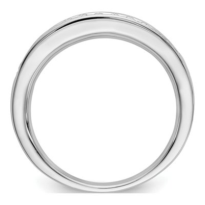 14K White Gold 1/2 ct tw Diamond Channel-Set Princess Wedding Ring – view 2