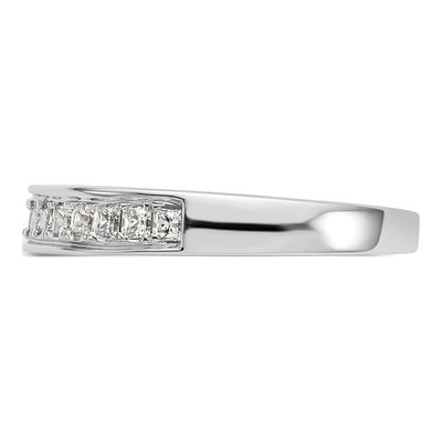 14K White Gold 1/2 ct tw Diamond Channel-Set Princess Wedding Ring – view 3