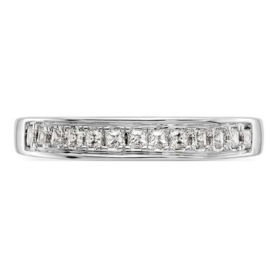 14K White Gold 1/2 ct tw Diamond Channel-Set Princess Wedding Ring – view 4