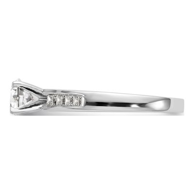 14K White Gold Diamond Engagement Engagement Ring Semi-Mount – view 3