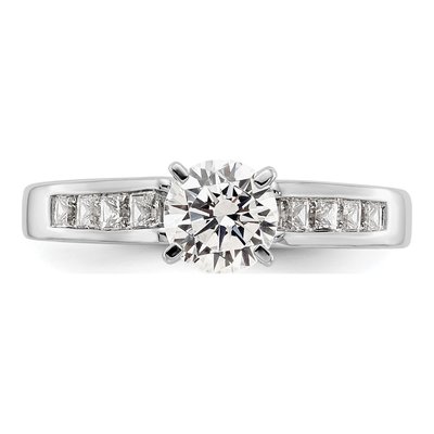 14K White Gold Diamond Engagement Engagement Ring Semi-Mount – view 4