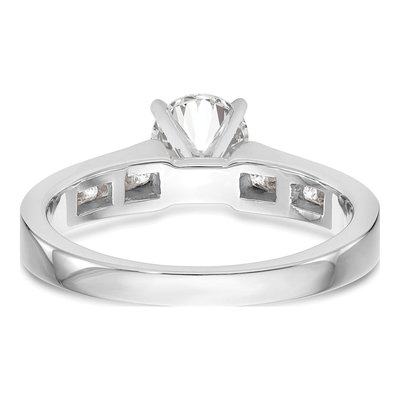 14K White Gold Diamond Engagement Engagement Ring Semi-Mount – view 5