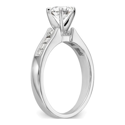 14K White Gold Diamond Engagement Engagement Ring Semi-Mount – view 6