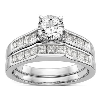 14K White Gold Diamond Engagement Engagement Ring Semi-Mount – view 7