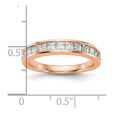 14K Rose Gold 0.82 ct tw Diamond Wedding Band – view 3