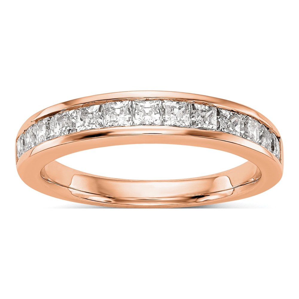 14K Rose Gold 0.82 ct tw Diamond Wedding Band