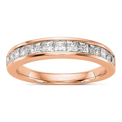 14K Rose Gold 0.82 ct tw Diamond Wedding Band